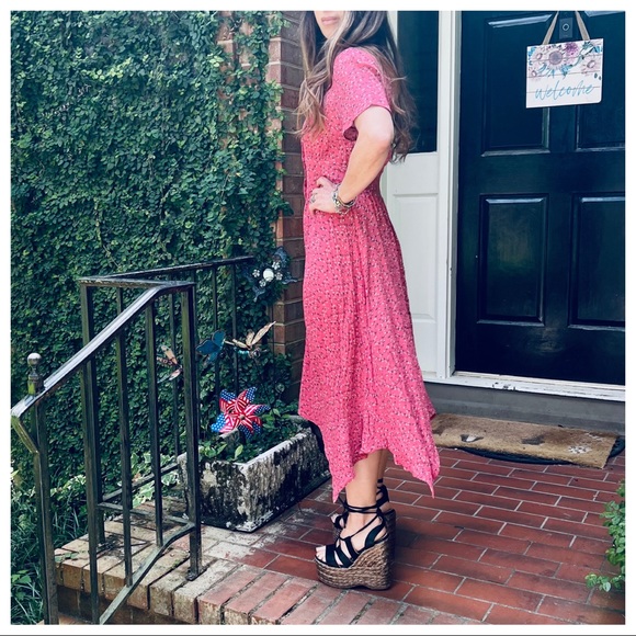 Fabulous Gisele Floral Print Shirt Midi Dress - Picture 5 of 9